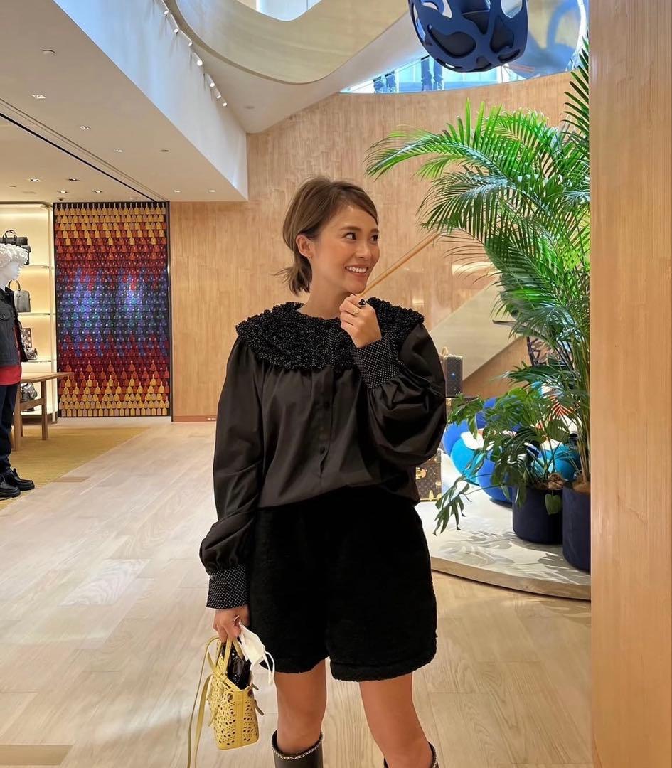 rosymonster ドットミニフリルブラウス　ロージーモンスター