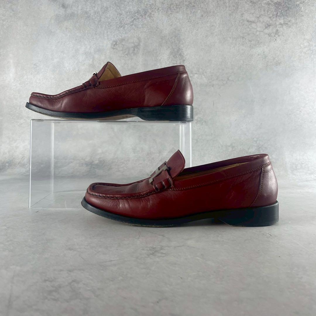 エルメス　ローファー　レザー　コンスタンス　ロゴ　ベルト　レディース