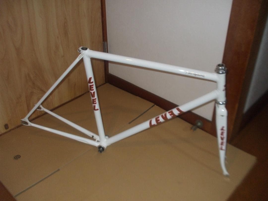 LEVEL ピストフレーム　2020年製造　クロモリ　フレーム njs　競輪