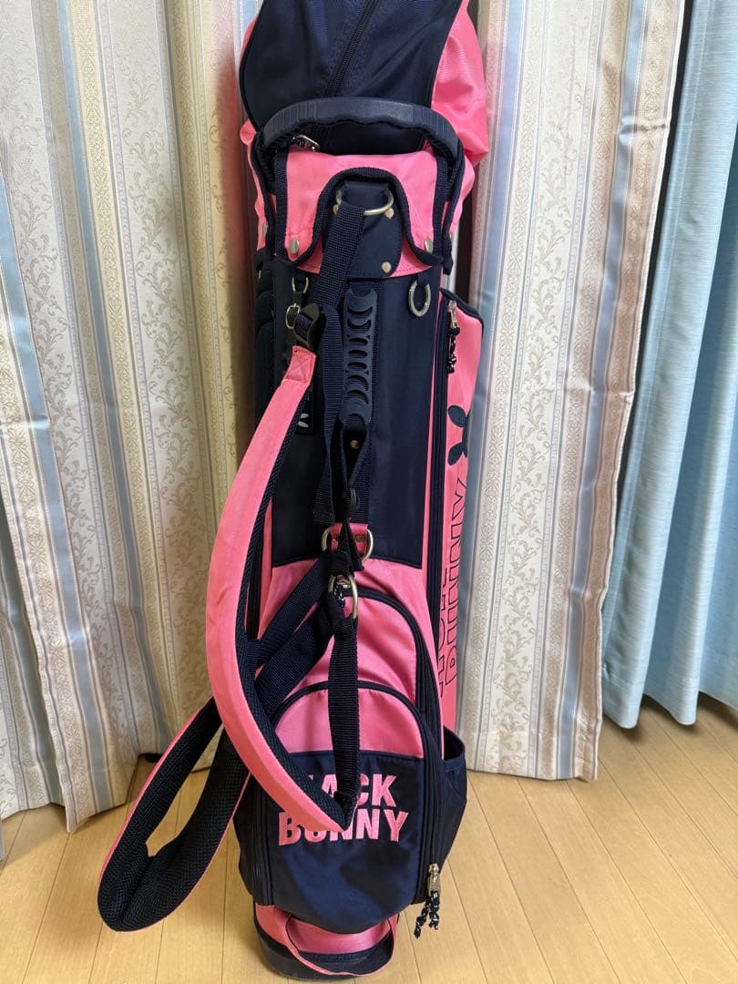 JACK BUNNY スタンドゴルフバッグ ピンク　使用感あり