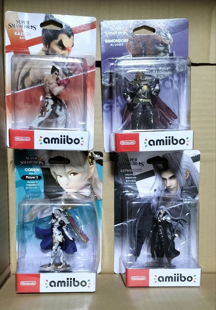 amiibo　カズヤ　ガノンドロフ　カムイ2P セフィロス