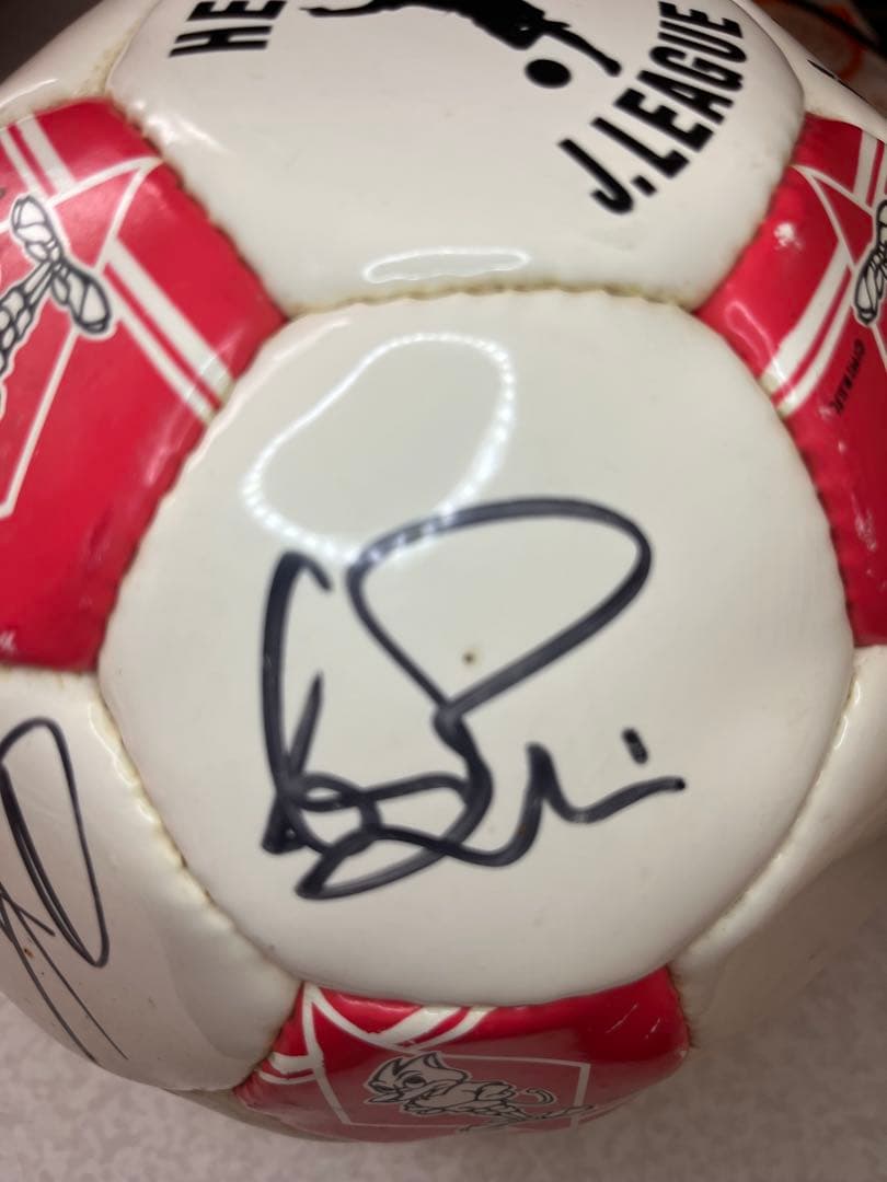 サイン入りボール　浦和レッドダイヤモンズ　1992年