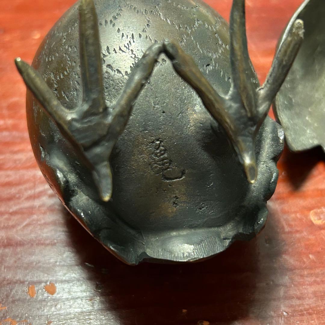 鶉の香炉　アンティーク　骨董