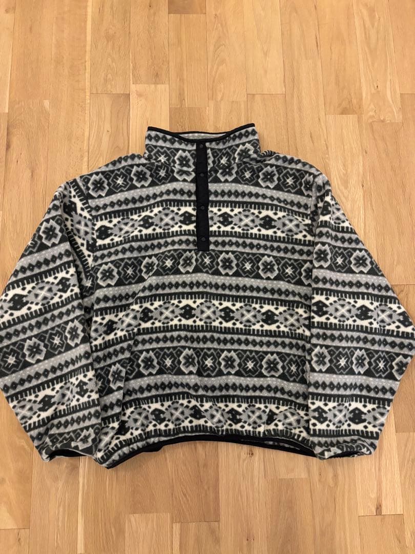 80〜90s エルエルビーン スナップT ノルディック柄