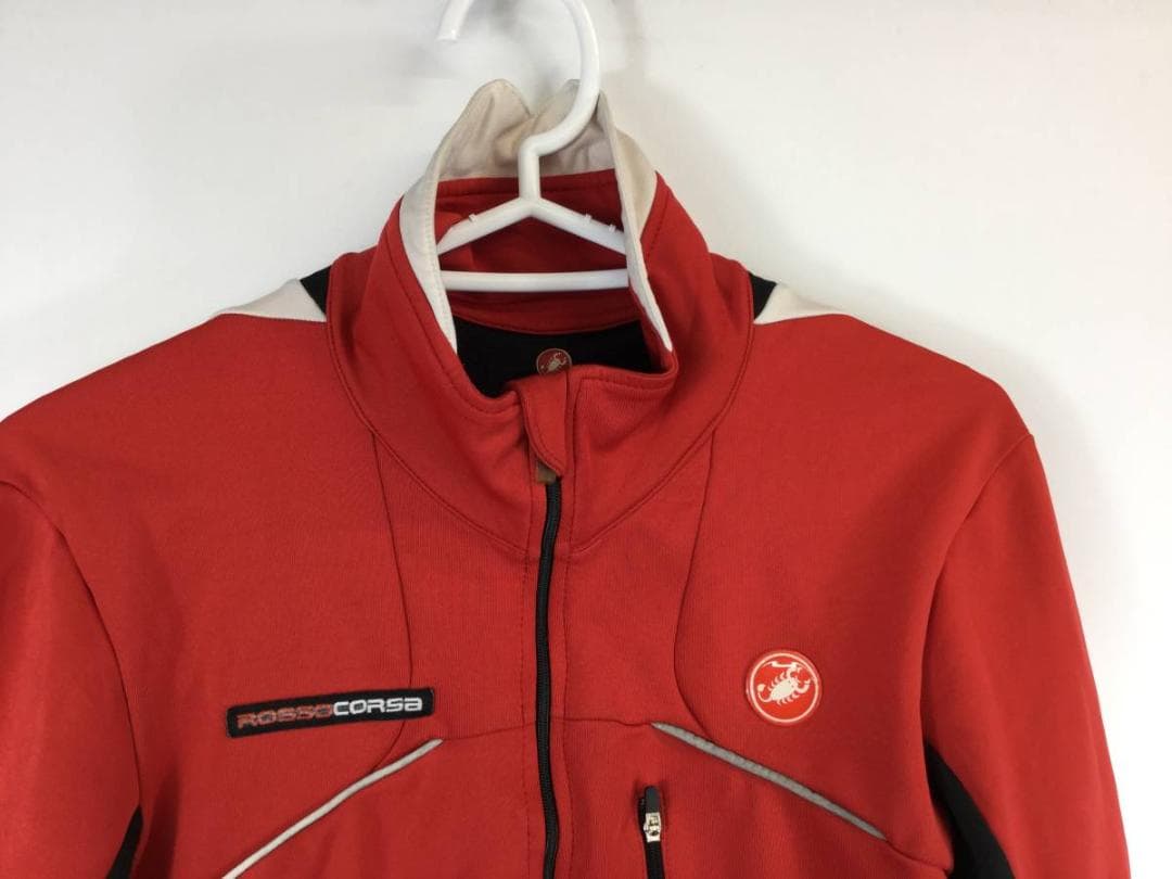 カステリ サイクルジャージ 長袖 裏起毛 ウインドストッパー Lサイズ