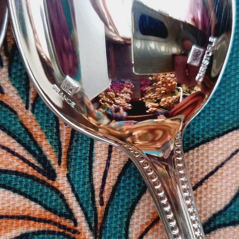 クリストフル パール コーヒースプーン6本 ケーキフォーク6本 合計12点