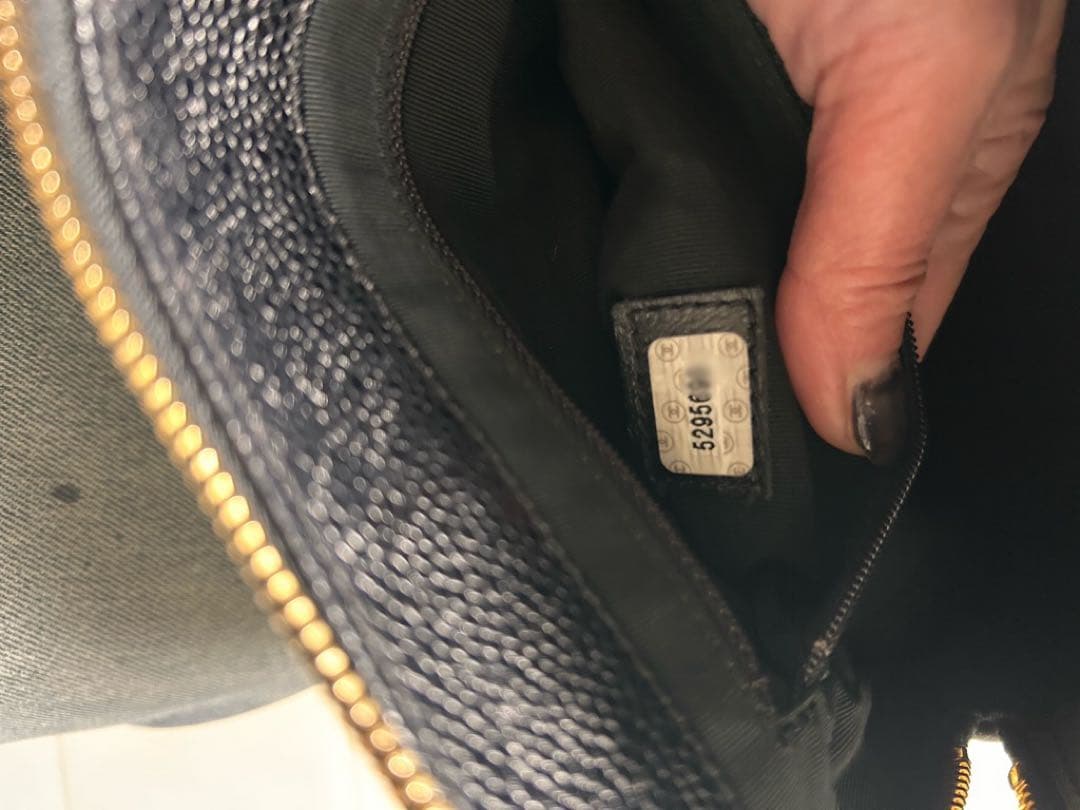 CHANEL キャビアスキン　ダブルチェーンハンドバッグ　ヴィンテージ