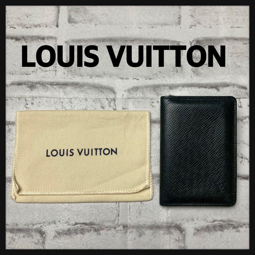 ルイヴィトン☆名刺入れ　カーキ　カードケース　オーガナイザー ドゥ ポッシュ