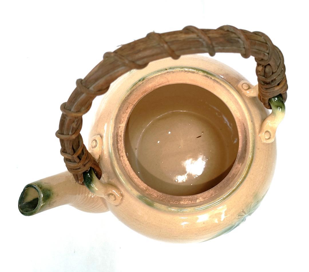 陶器 急須 梅・笹・松葉 レトロ Ae-304