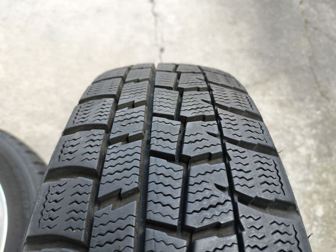 DUNLOP 155/65R14 スタッドレスタイヤ・ホイールセット 深溝