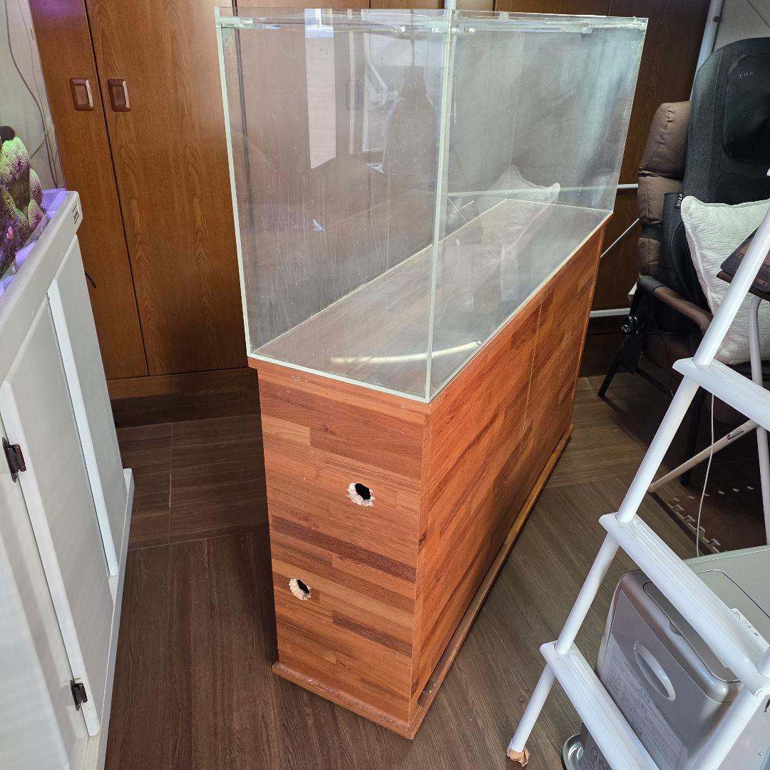 ステージア　ウッドキャビ　 1200　アクリル水槽　セット　キャビネット