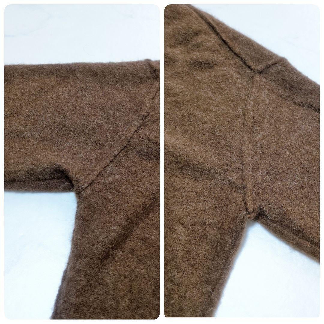 pas de calais✨️ベビーアルパカ 起毛ロングカーデ 暖かふわり仕立て