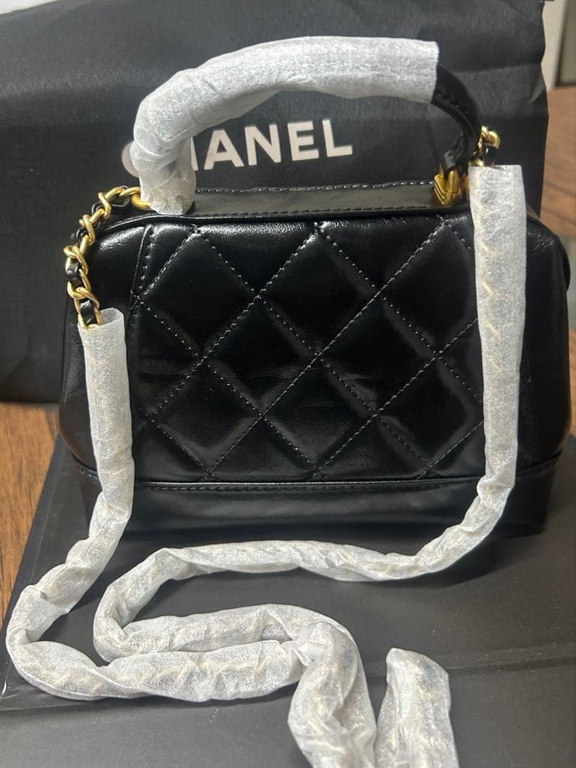 CHANEL(シャネル)ノベルティ★がま口ボストン型 ショルダーバッグ★