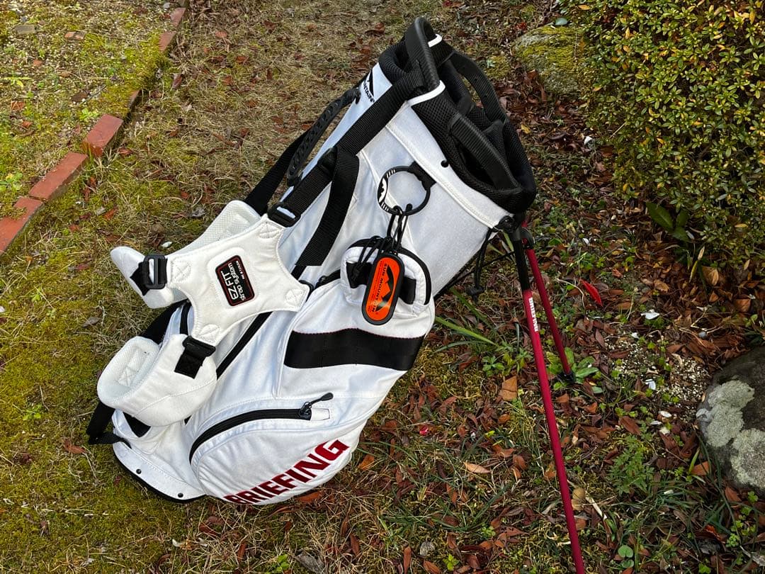 BRIEFING×SUN MOUNTAIN キャディバッグ ホワイト