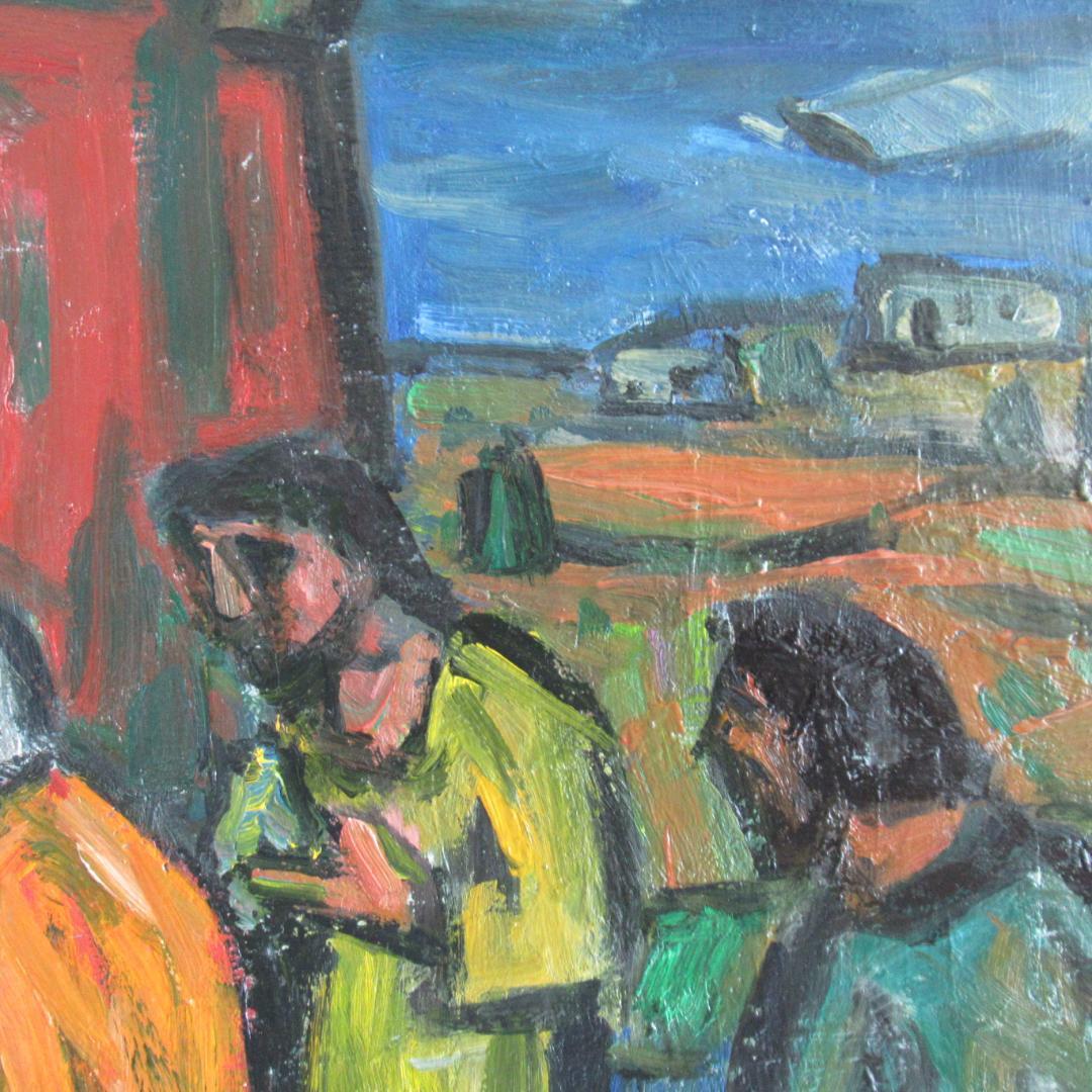 田中忠雄「捧げものをする東方から来た博士たち　1989」　P10号　神戸