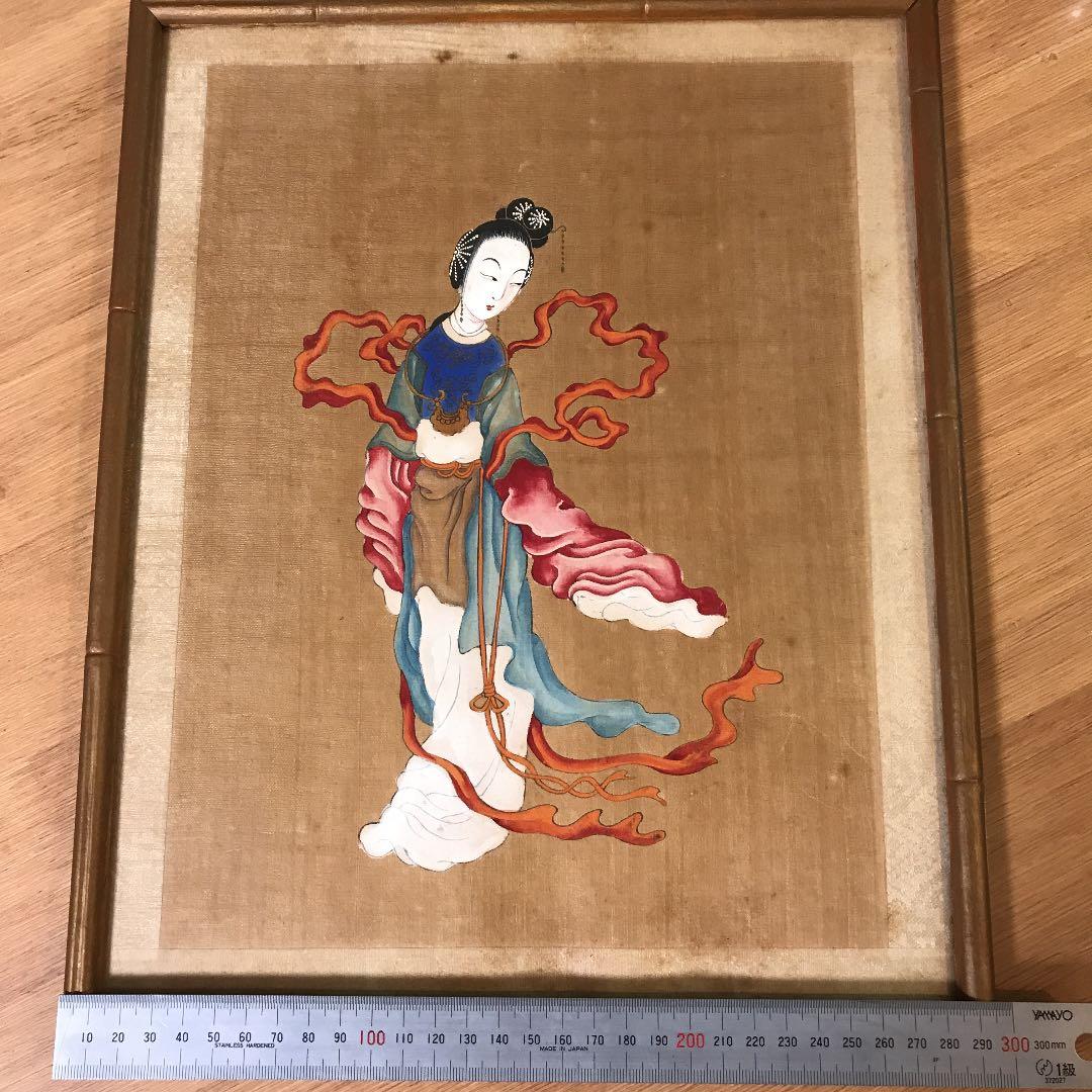 中国 清末 美人画