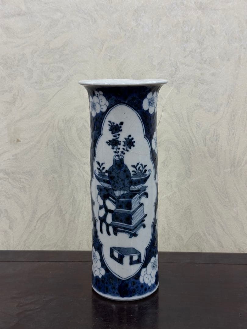 中國古美術 花瓶 康熙年製 置物