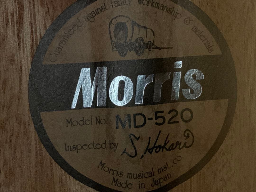 MORRIS MD-520 日本製　トップ単板　アコースティックギター