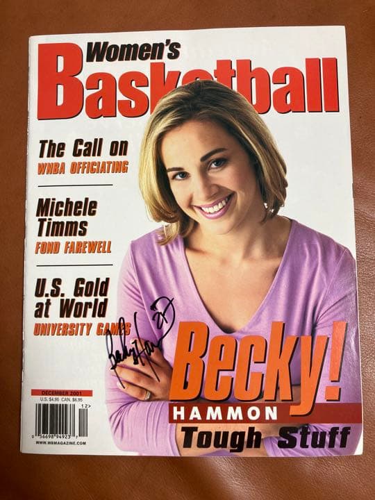 WNBA Becky Hammon サイン入り雑誌