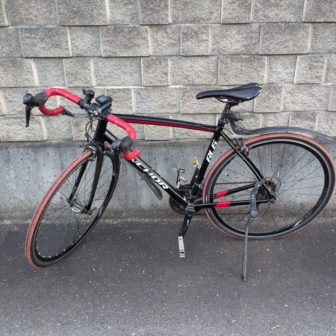 ANCHOR6 サイズ510 ロードバイク 黒赤　通勤仕様