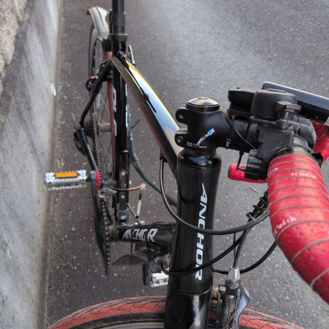 ANCHOR6 サイズ510 ロードバイク 黒赤　通勤仕様