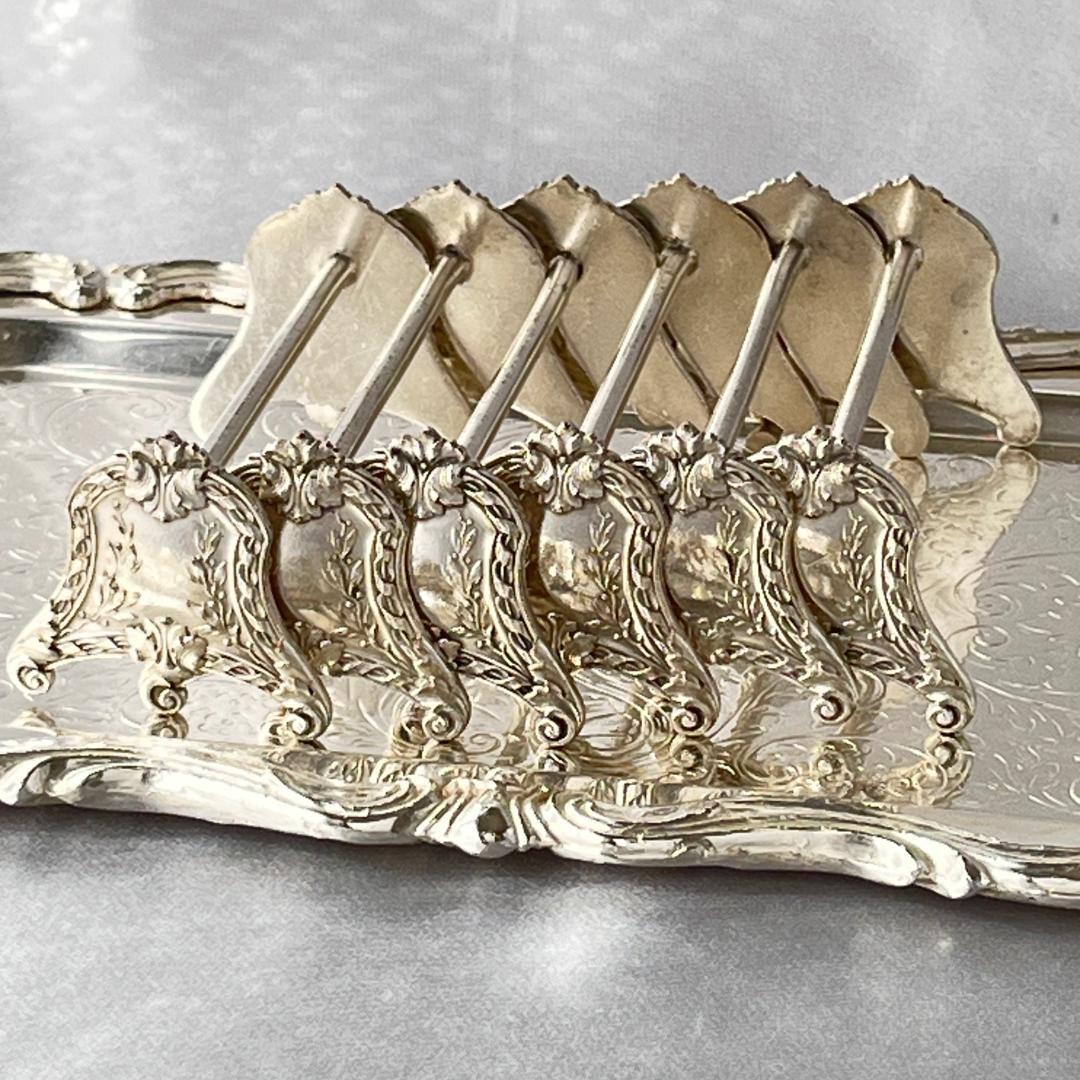 【仏蘭西】 ルイ16世様式 ナイフレスト / カトラリーレスト 6個組