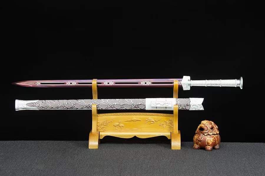 古兵器   武具　刀装具　日本刀　模造刀   居合刀 氷魂-紫閻漢剣 直刀