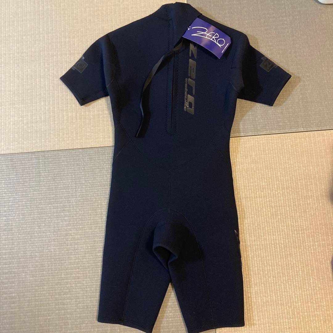 ZERO 半袖 ウェットスーツ M-L黒 ネオプレン