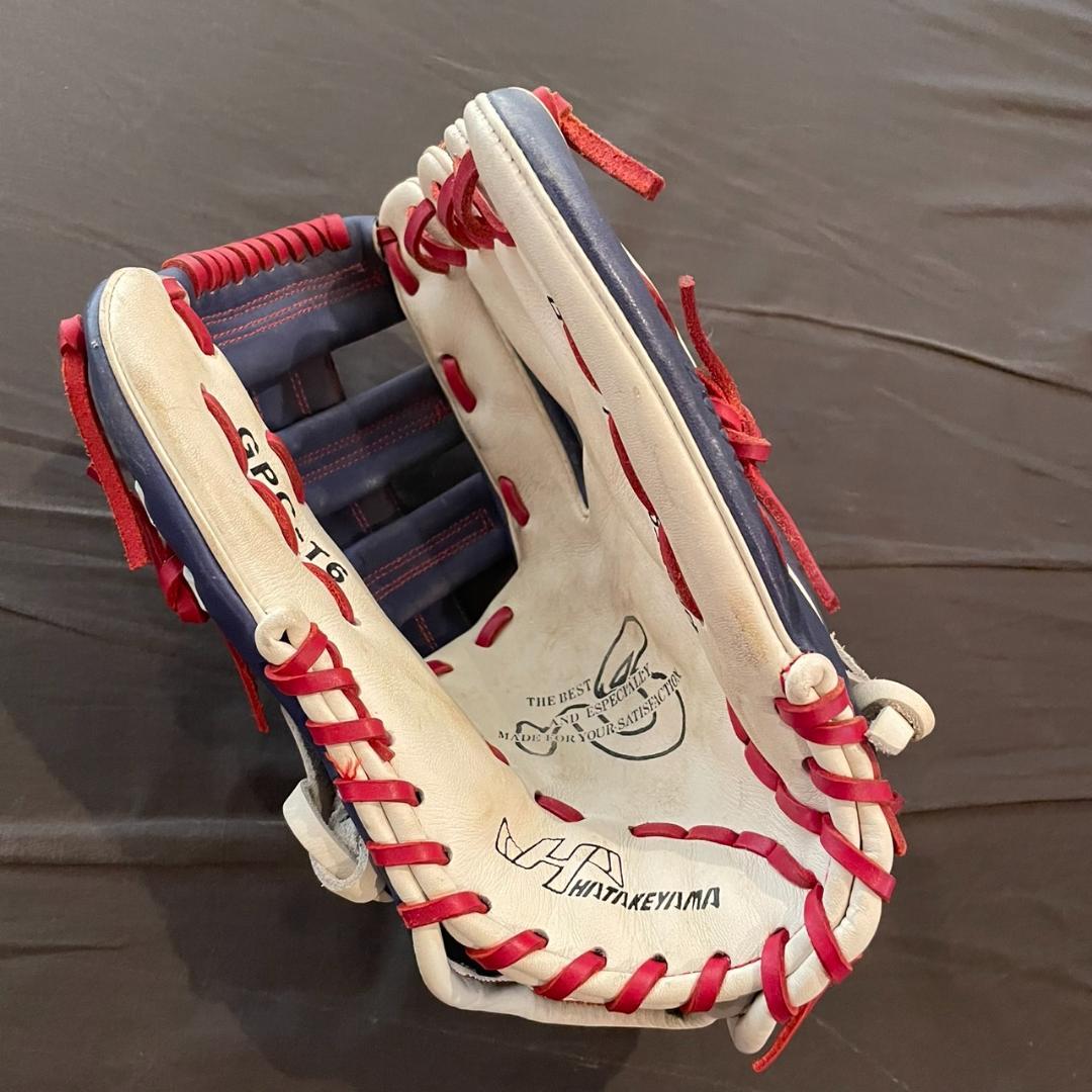 【限定】ハタケヤマ 軟式外野手グローブ 金本モデル GPC-T6 湯もみ型付け