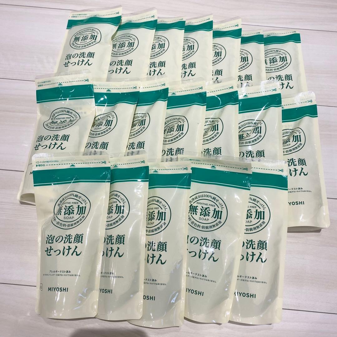 MIYOSHI 泡の洗顔せっけん 180ml 詰替用　19個