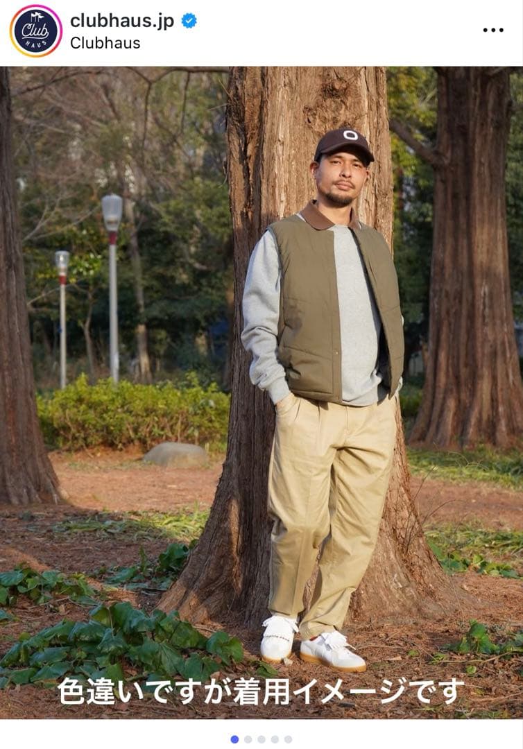 CLUBHAUS Classic Wide Chino ストレッチチノパンツM