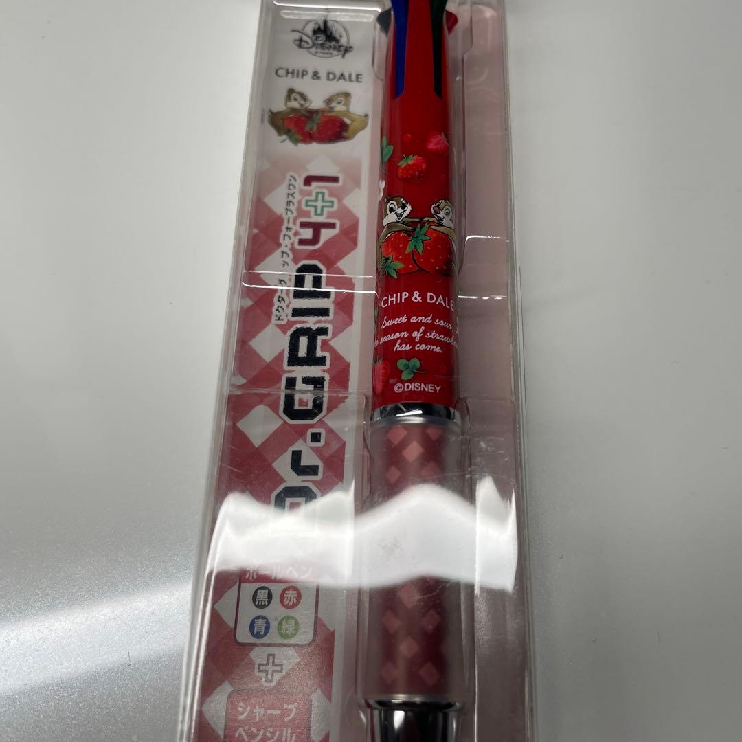 春人気　ディズニー限定完売ドクターグリップ　チップデール　いちご