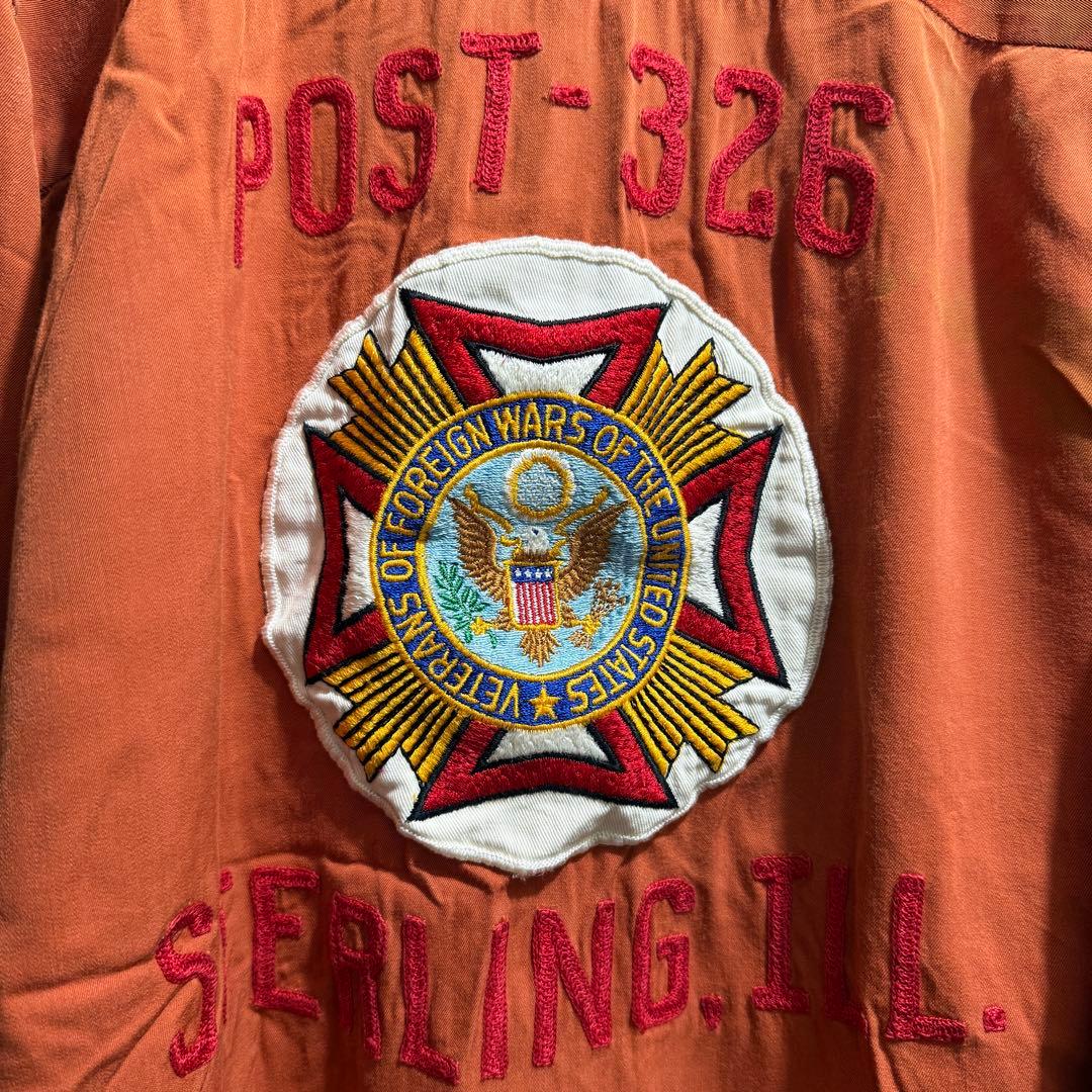 50s King Louie キングルイ 黒タグ 長袖 シャツ M ボウリング