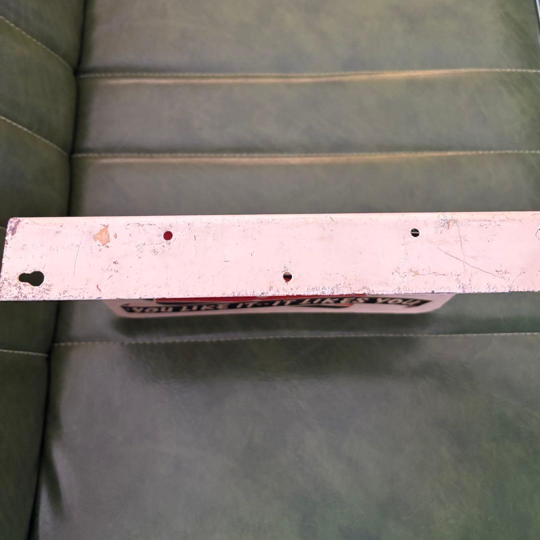 【7UP セブンアップ】アメリカヴィンテージ　突き出し両面看板