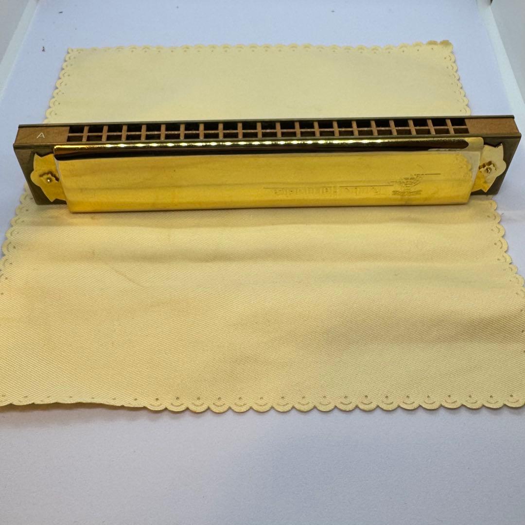 tombo 大石昌美　監修　モデル　ハーモニカ　ゴールド ゼンオン　木製ボディー