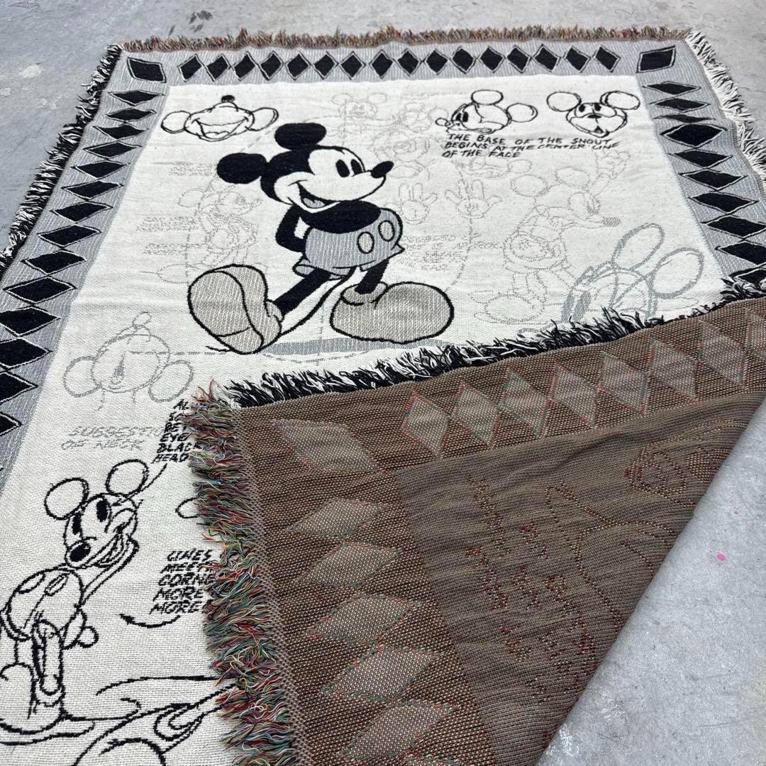 ディズニー　ミッキーマウス　マルチカバー　ソファーカバー　ラグ　155x113