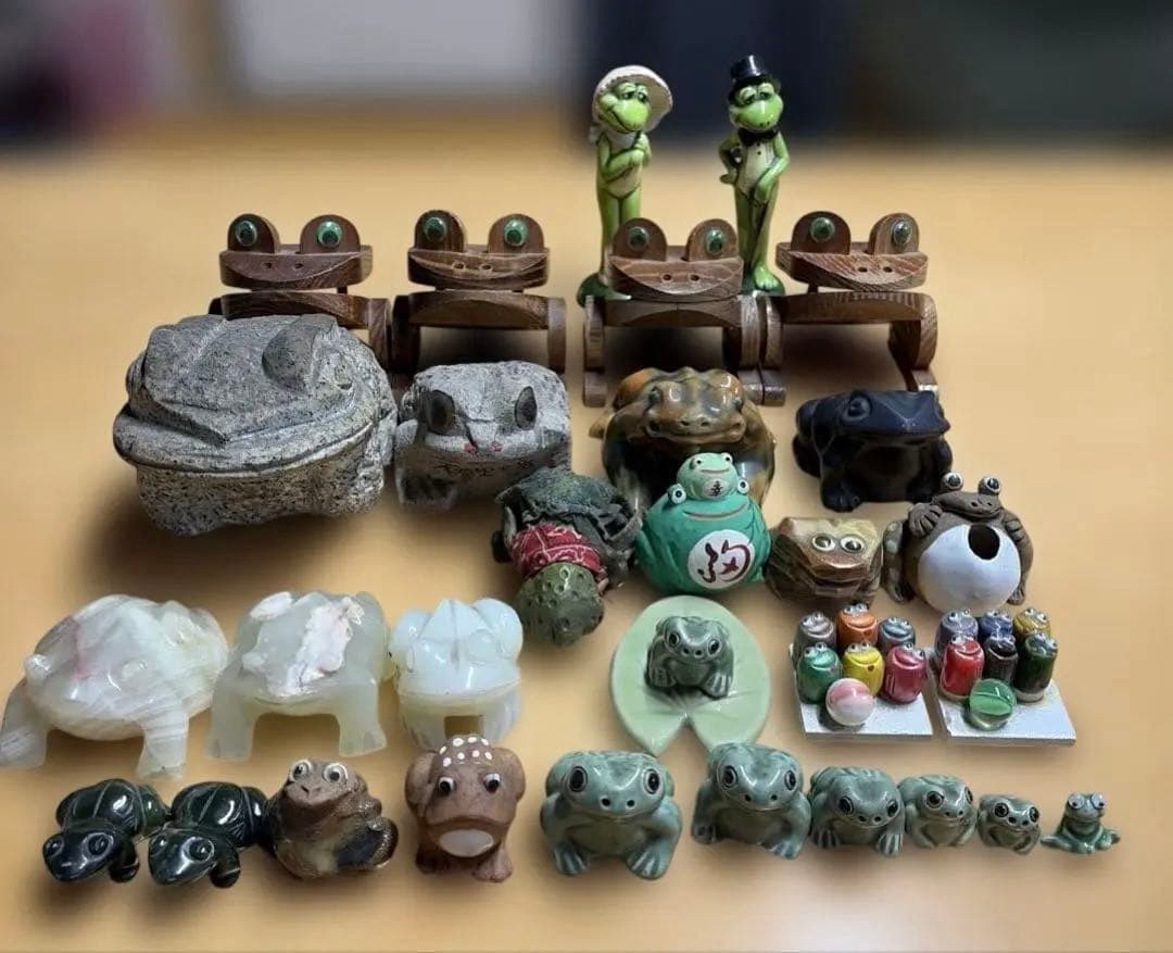 カエル 蛙 frog 置物 縁起物 インテリア 30点 レア 希少 まとめ売り