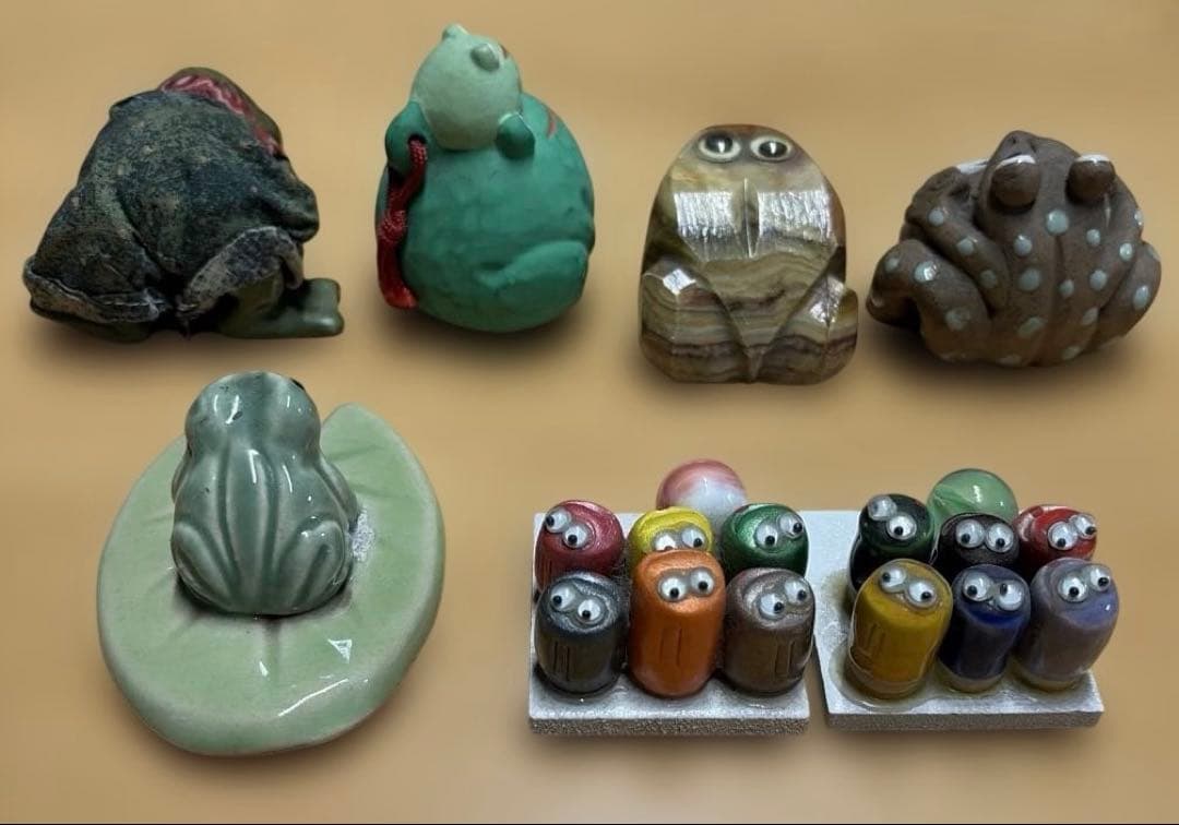 カエル 蛙 frog 置物 縁起物 インテリア 30点 レア 希少 まとめ売り