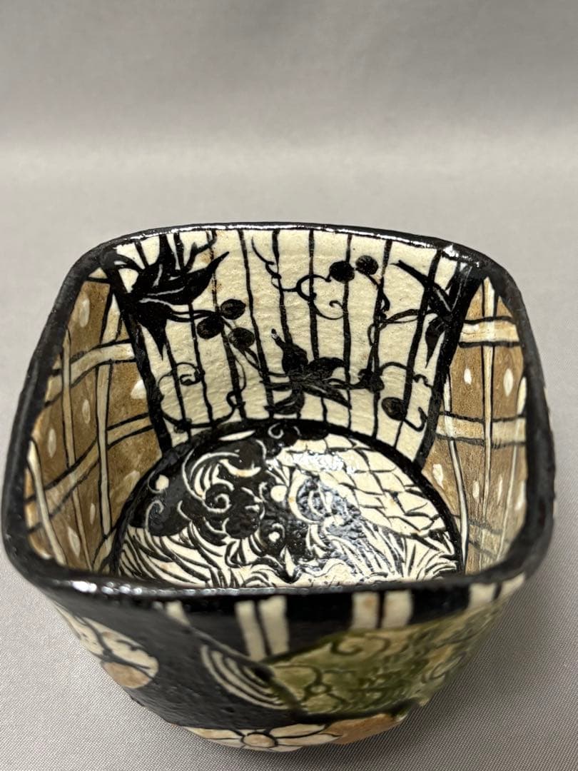 池田省吾　織部ぐい呑