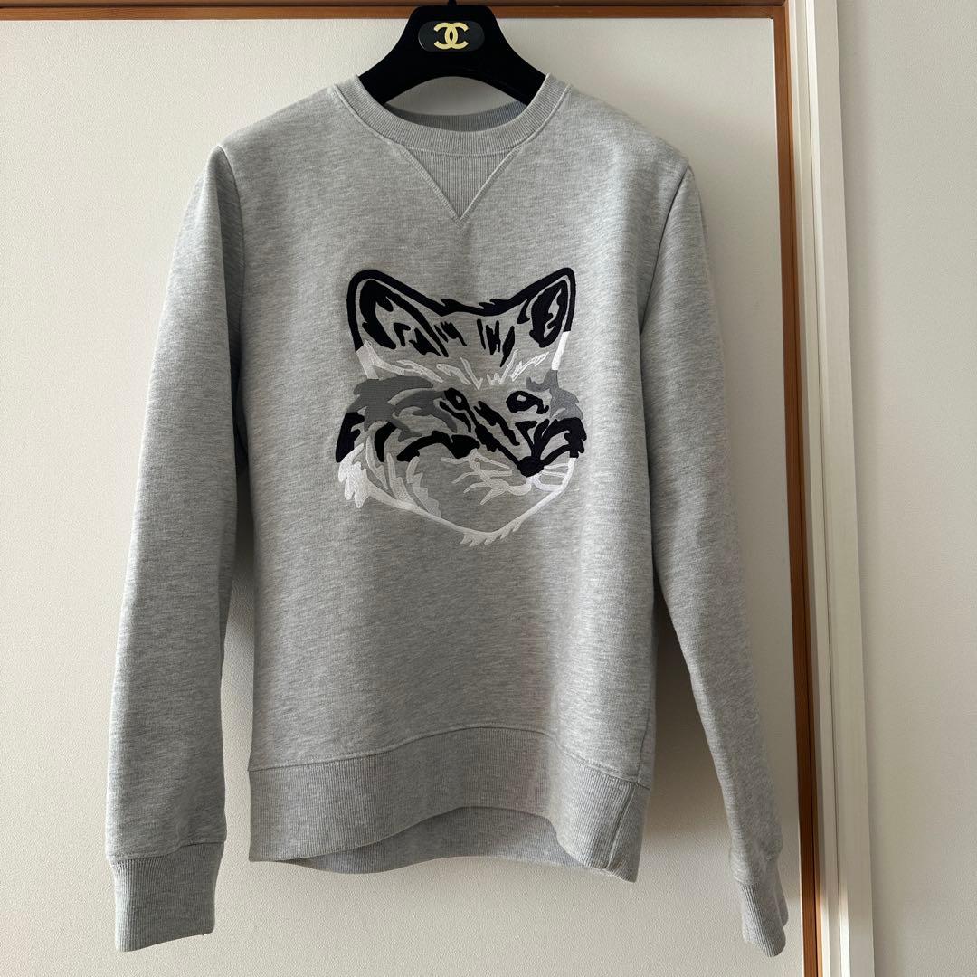 Maison Kitsuné メゾンキツネ 刺繍 スウェット 裏起毛 厚手