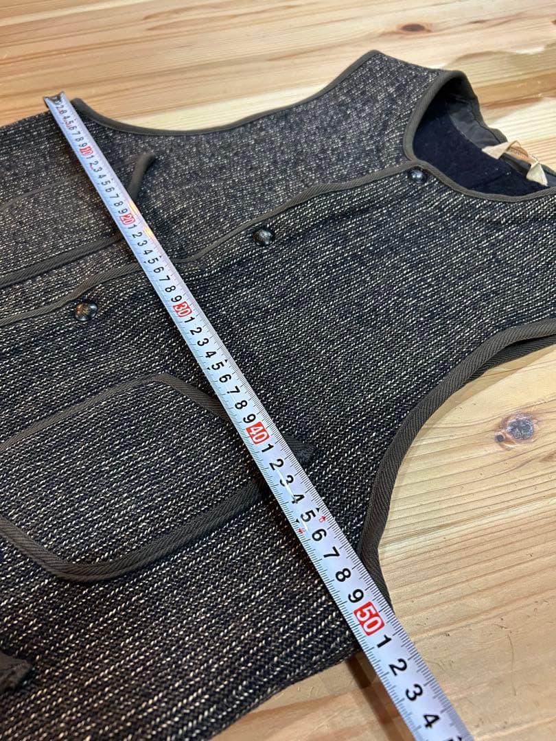 ４０年代　ブラウンズビーチ　ベスト　brown’s beach ビッグサイズ