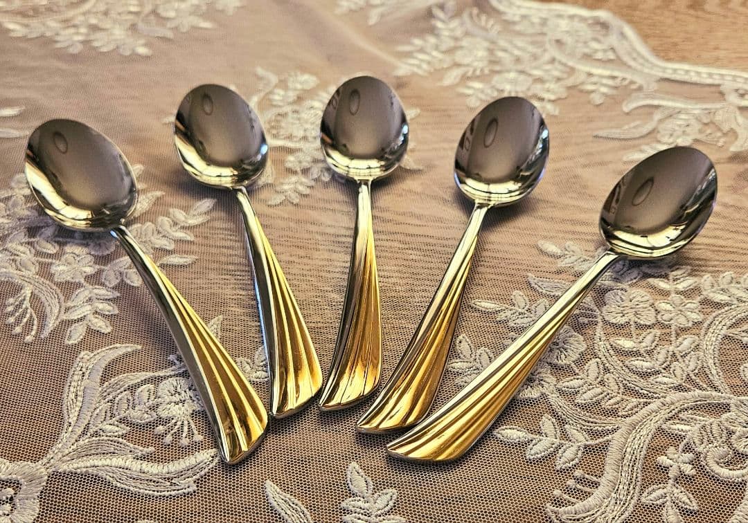 廃盤品 Noritake ノリタケ ゴールドウイング 金彩 カトラリー 15本