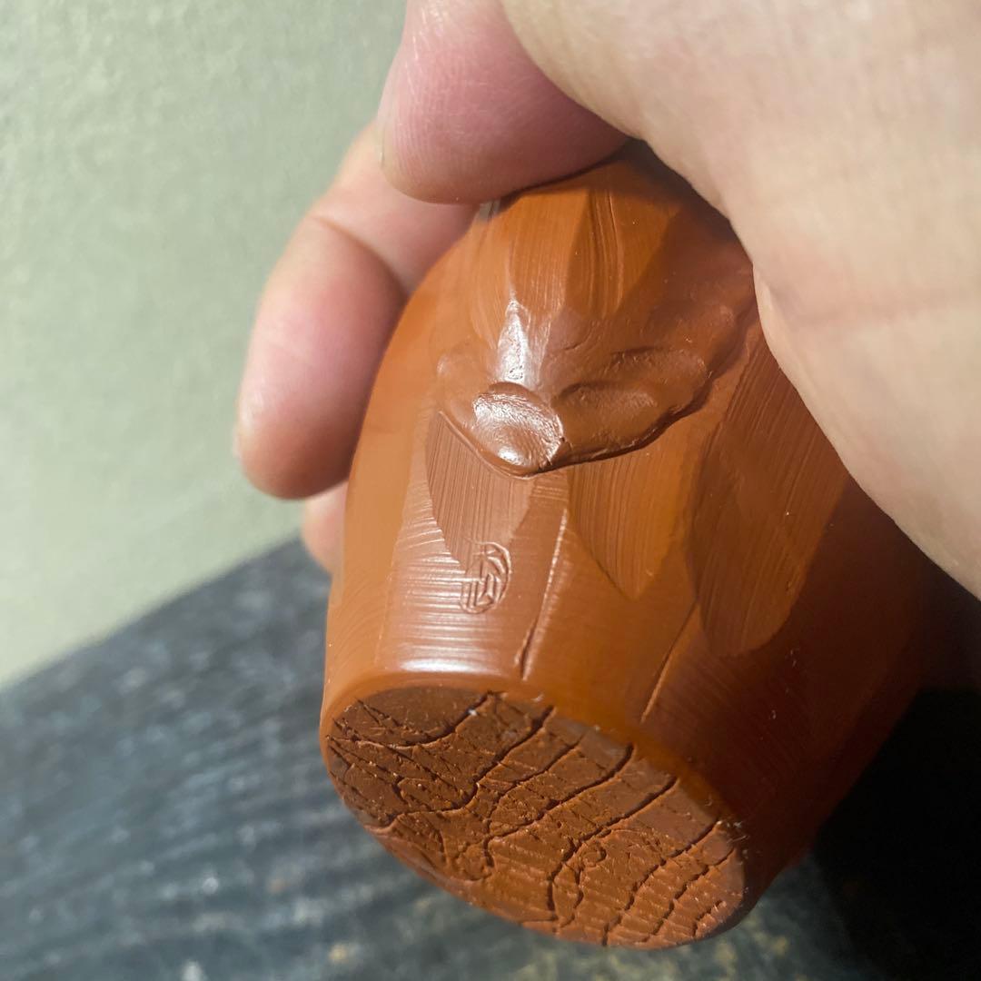 杉江木仙作　常滑急須 小型 朱泥　宝瓶　茶注B