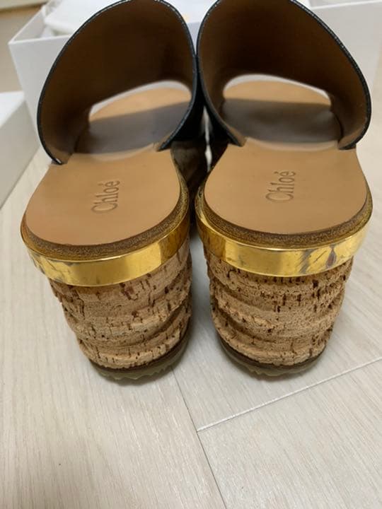 Chloe カミーユ コルクウェッジ サンダル 56179WM-001-5