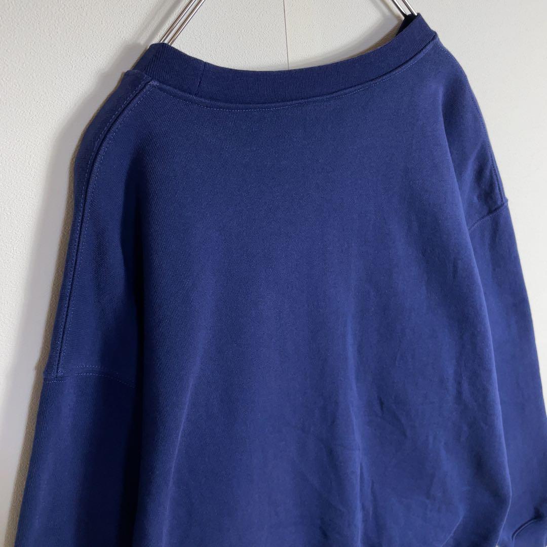 【人気デザイン】ダイム スウェット センター刺繍ロゴ 人気Lサイズ ネイビー