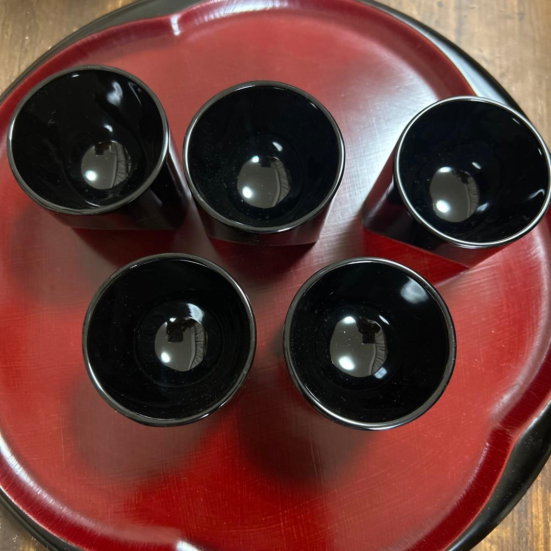 輪島塗　輪島漆器　摂田照彦　ぐい呑　童蒔絵　高級漆器　未使用希少品　希少　レア