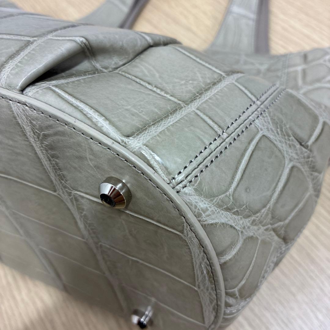 BAGFAN JRA 本クロコダイル レザートート 高級バッグ 正規タグ付き