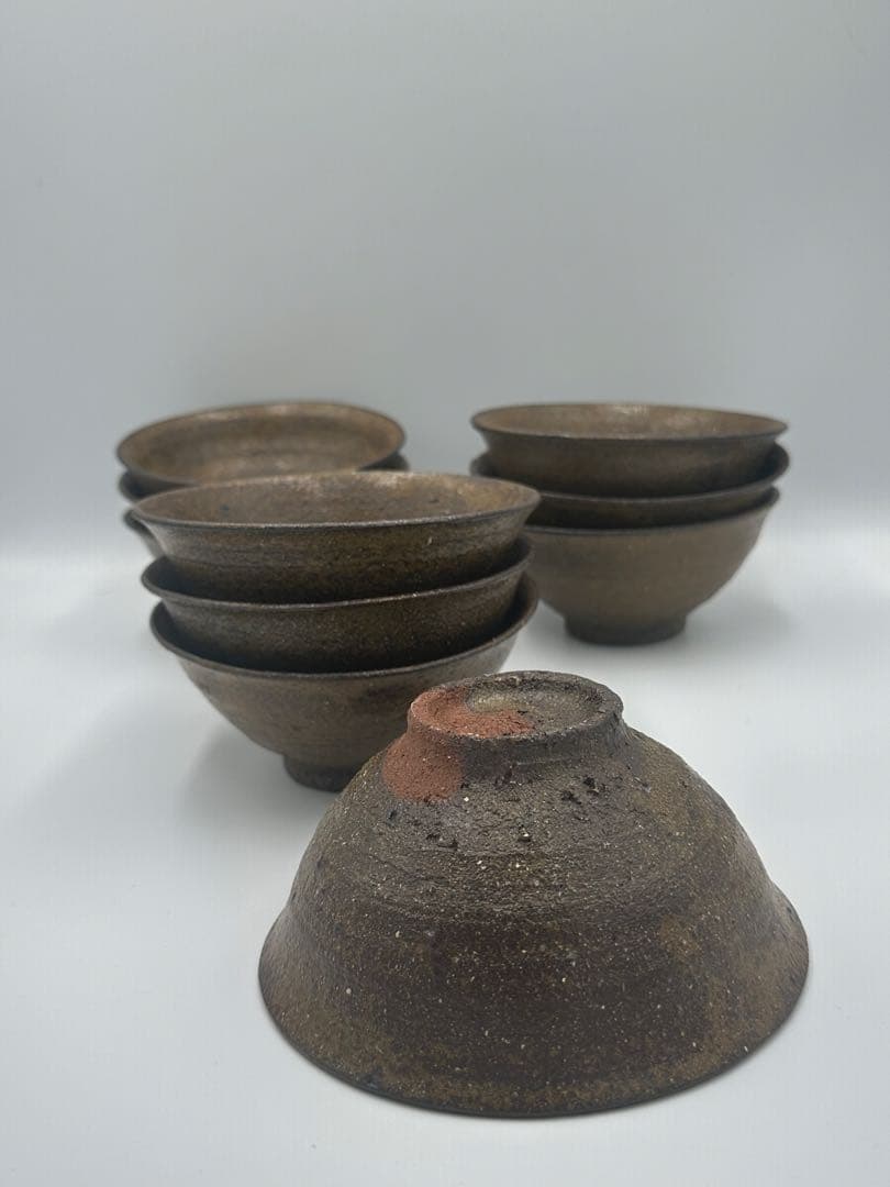 吉井史郎　伊羅保数茶碗　数茶碗　現代作家