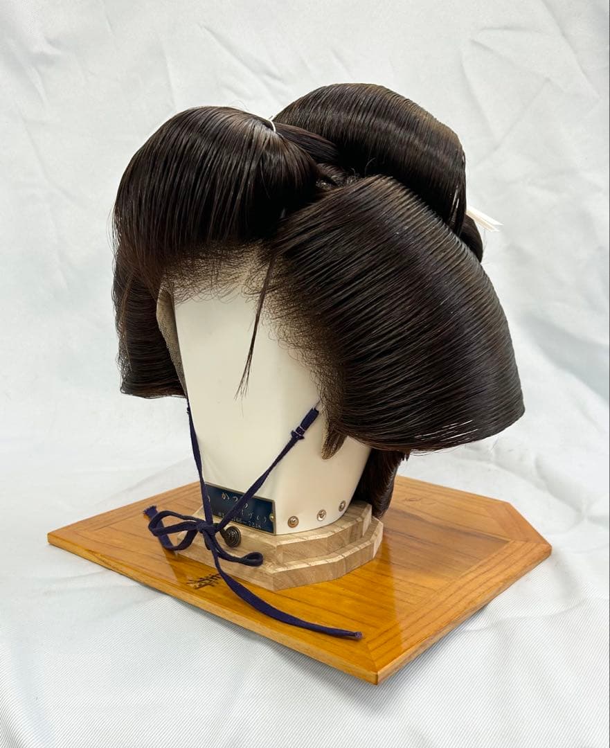 日本髪かつら 大衆演劇かつら　しげもり中サイズ　つぶし島田 極美品