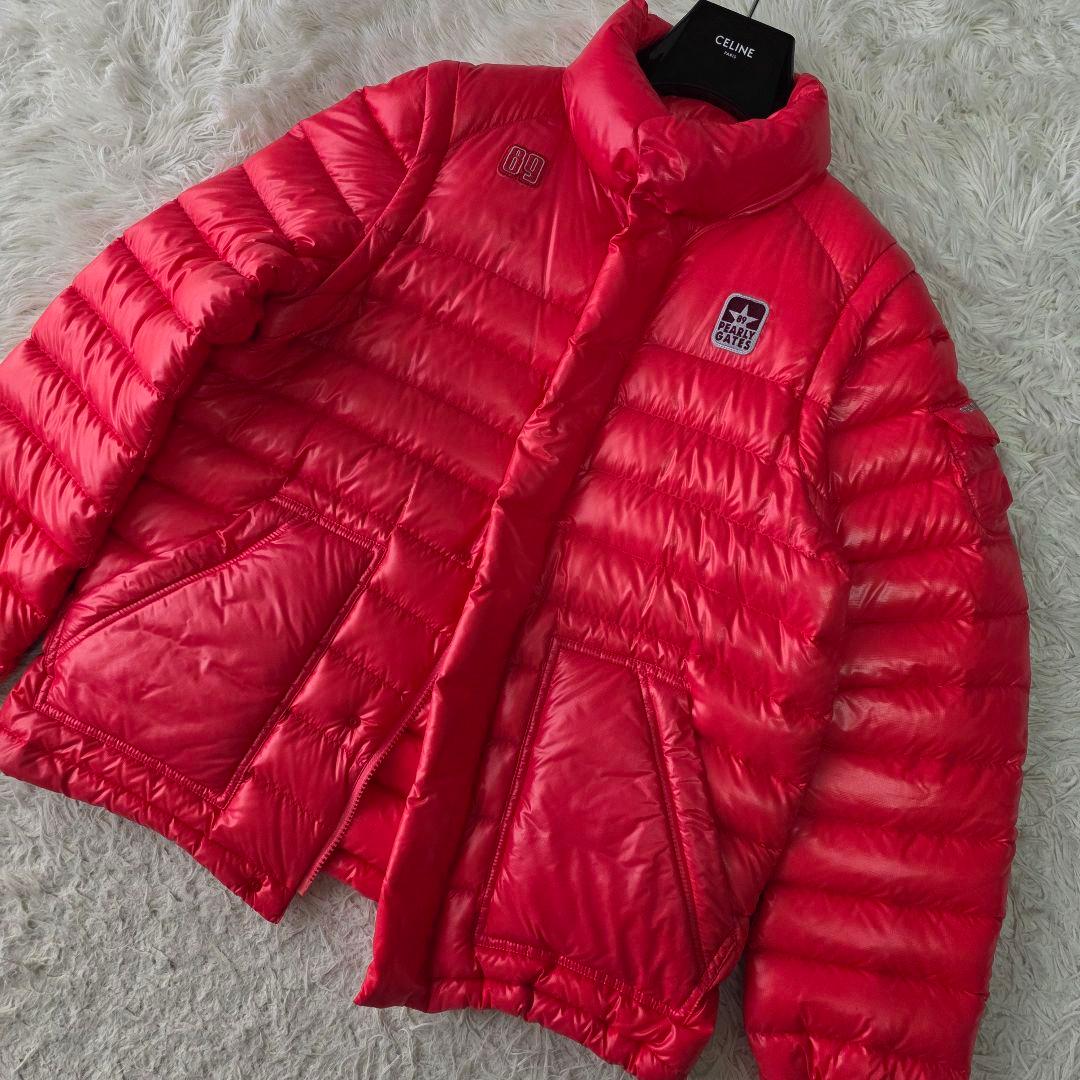 【サイズ4】パーリーゲイツ 2way ダウンジャケット ベスト ピンク系 ゴルフ